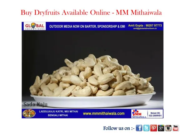 Buy Dryfruits Available Online - MM Mithaiwala