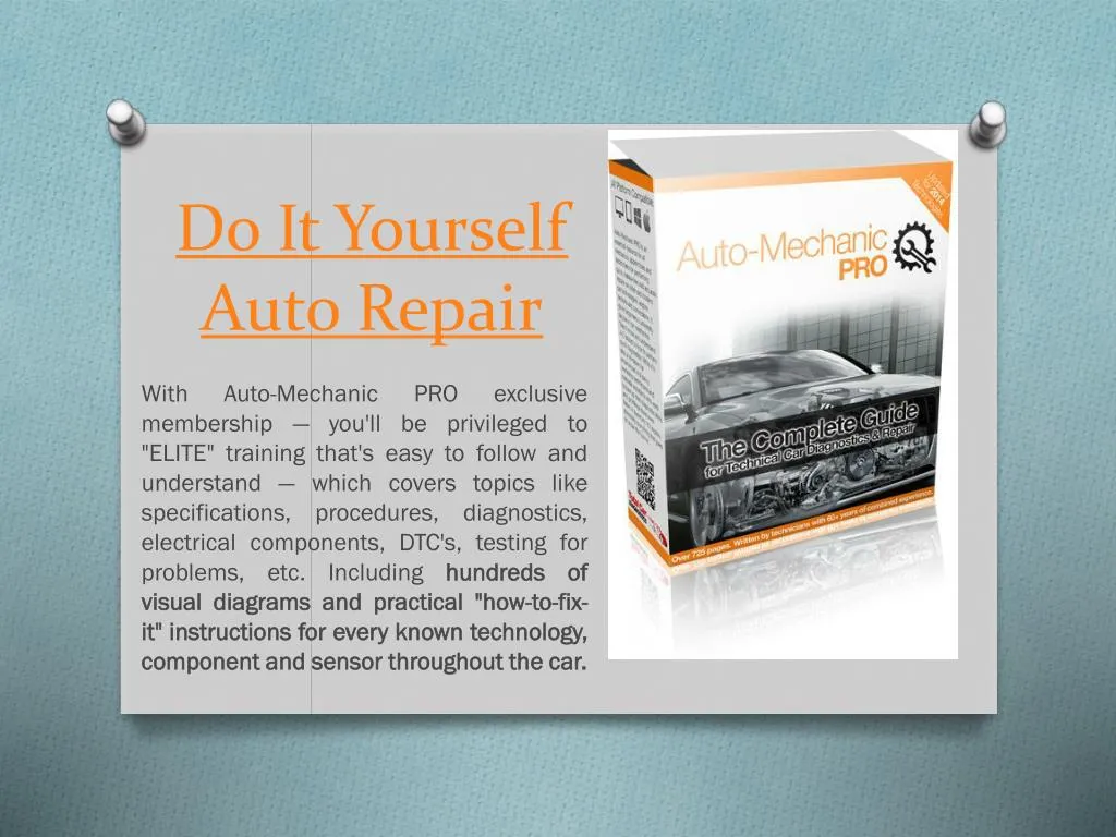 do it yourself auto repair