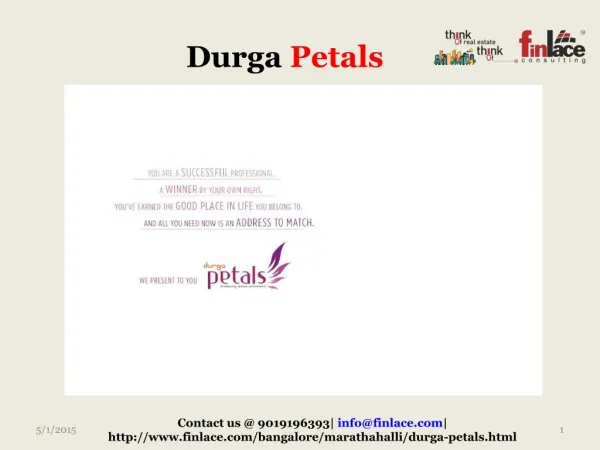 Durga projects are here with a new project Durga Petals whic