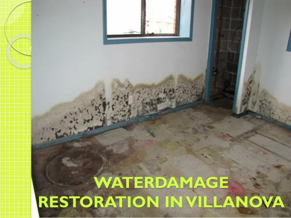WATERDAMAGE RESTORATION IN VILLANOVA