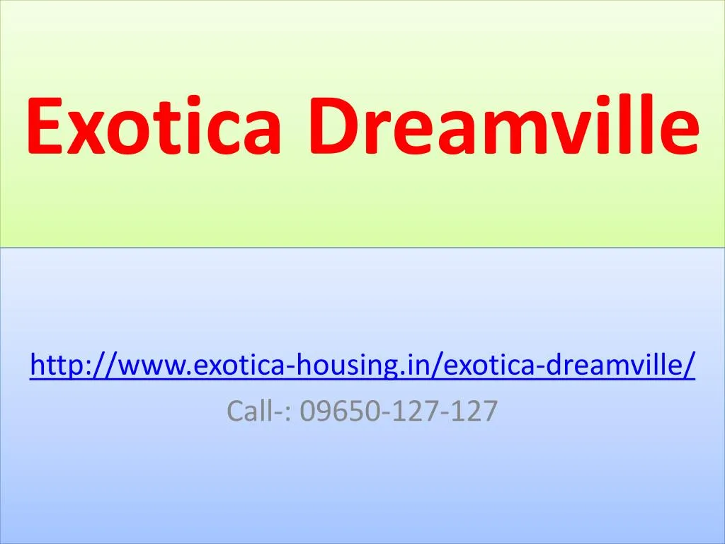 exotica dreamville