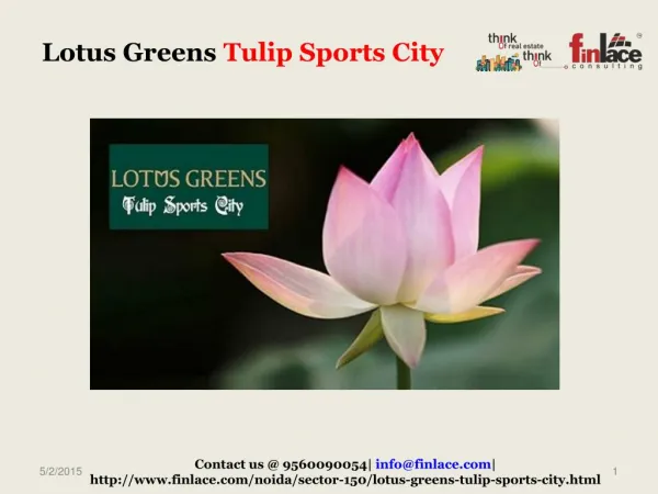 Lotus Greens Is coming up with a new residential project lo