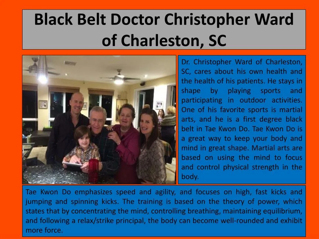 black belt doctor christopher ward of charleston sc