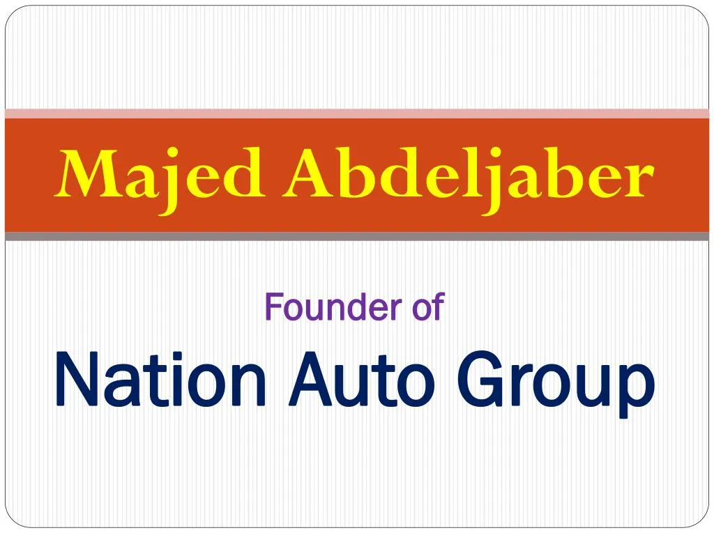 founder of nation auto group