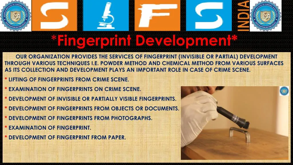 fingerprint development
