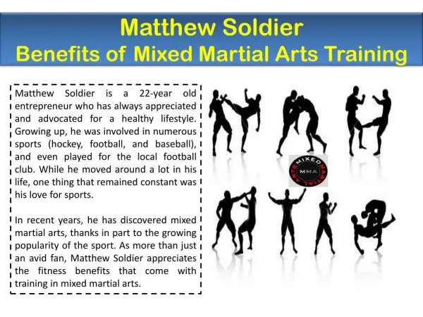 Matthew Soldier - Benefits of Mixed Martial Arts Training