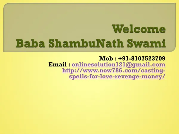 Online Love Vashikaran Baba Ji 91-8107523709