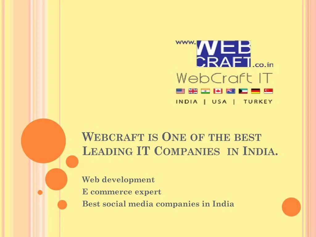 webcraft is one of the best leading it companies in india