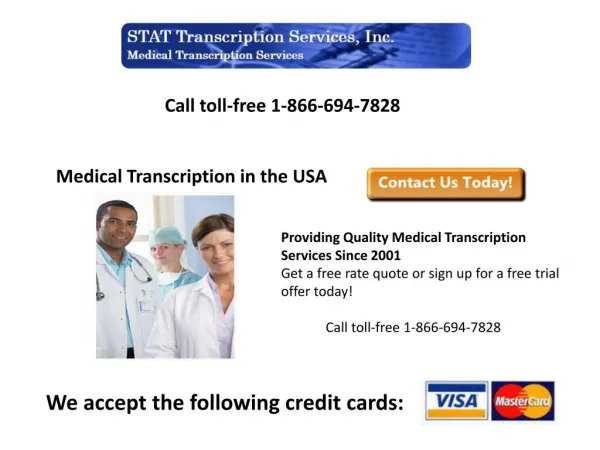 Medical Transcription Service Provider
