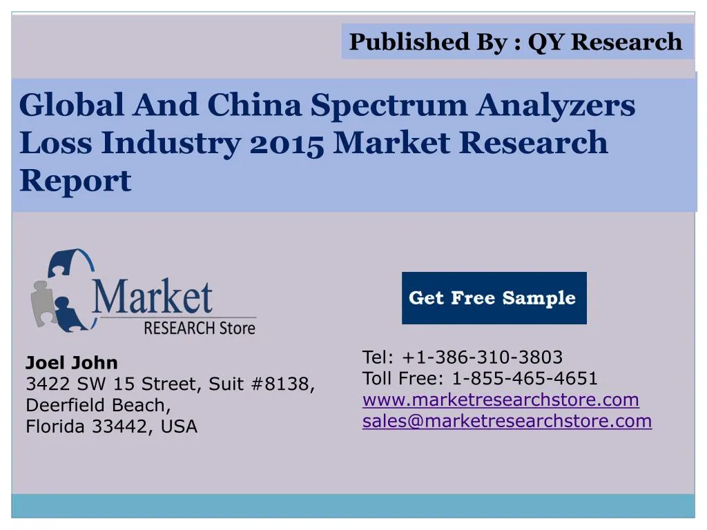 global and china spectrum analyzers loss industry 2015 market research report