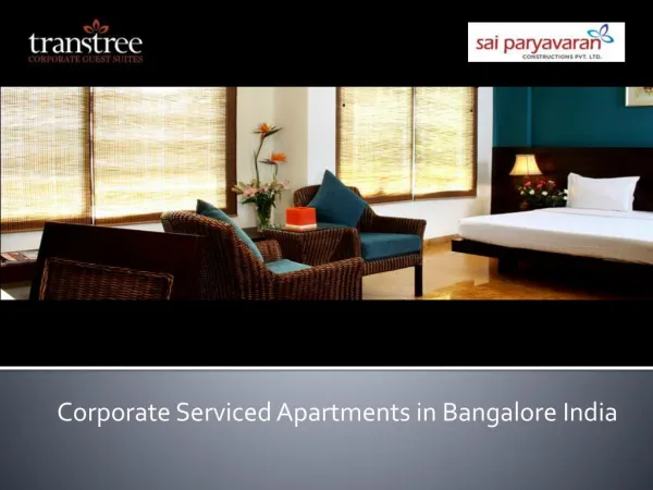 Corporate serviced apartments in Bangalore India Transtree
