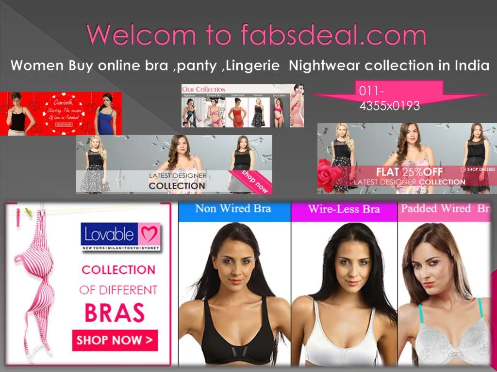 PPT - shopp online women bra and panty in India PowerPoint Presentation -  ID:7153777