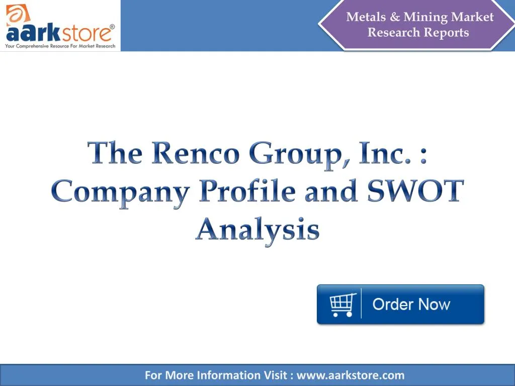 the renco group inc company profile and swot analysis