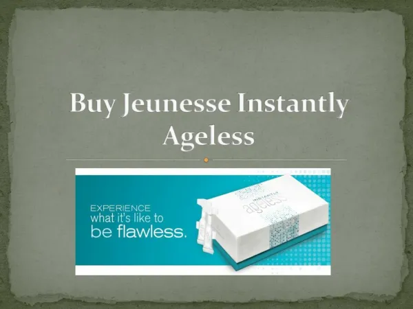 Buy Jeunesse Instantly Ageless
