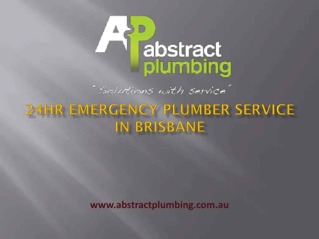 24hr emergency plumber service in brisbane