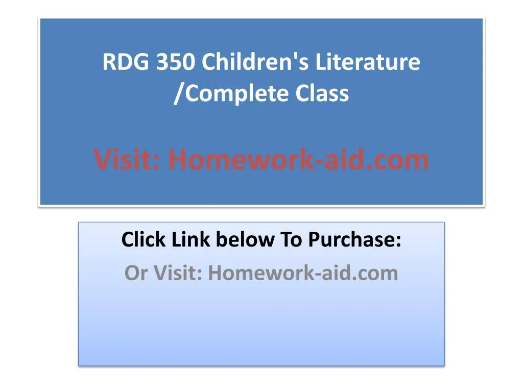 rdg 350 children s literature complete class visit homework aid com