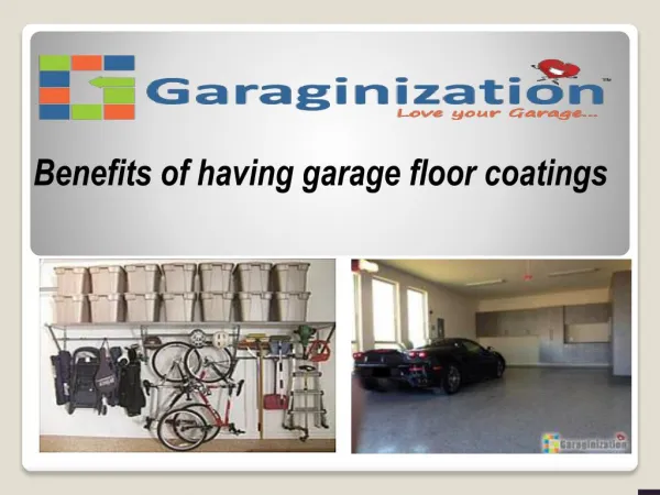 Benefits of having garage floor coatings