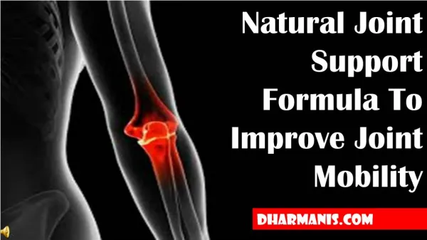 Natural Joint Support Formula To Improve Joint Mobility