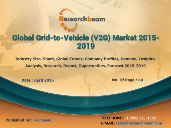 Global Grid-to-Vehicle Market Demand, Growth, 2015-2019