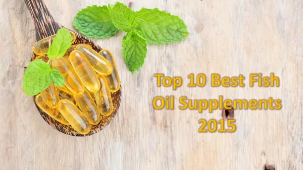 Top 10 Best Fish Oil Supplements 2015