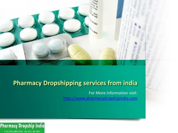 Pharmacy Dropship india