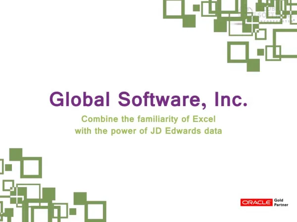 Maximize business potential with Live Excel-based JDE Report
