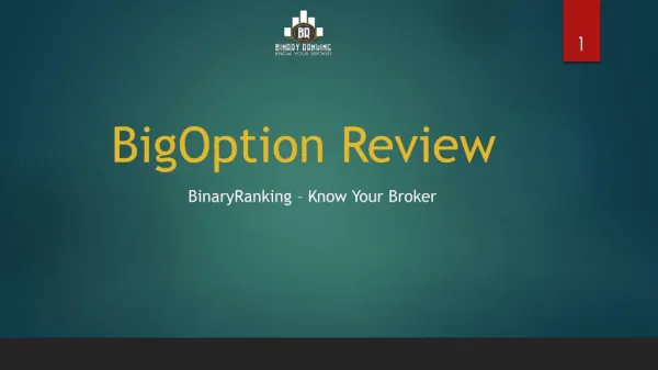 A Review of BigOption by Binary Ranking