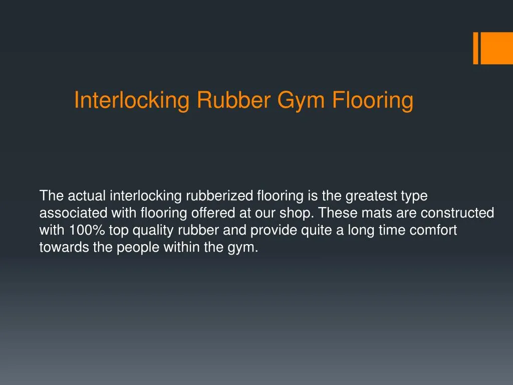 interlocking rubber gym flooring
