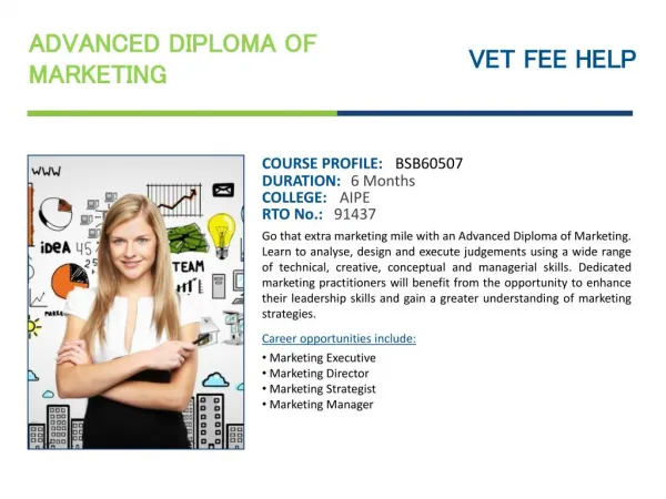 Advanced Diploma of Marketing Course Online