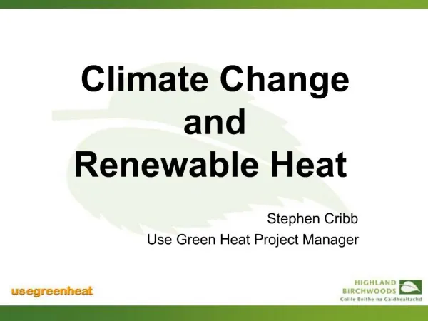 Climate Change and Renewable Heat