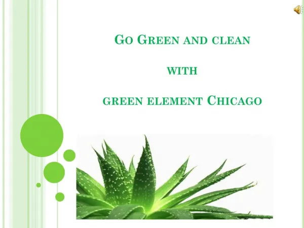 Go Green With Eco Friendly Products - Green Cleaners