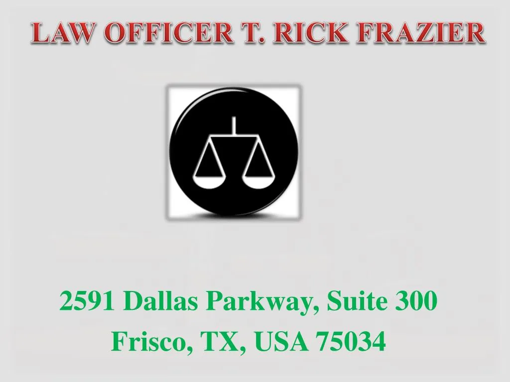 law officer t rick frazier