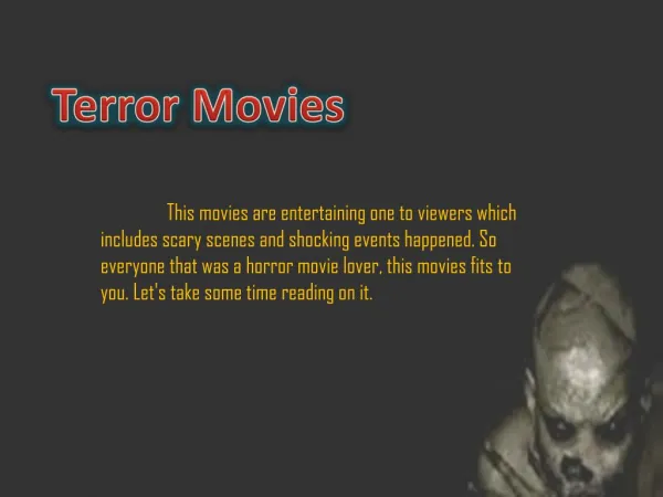 Terror Movies