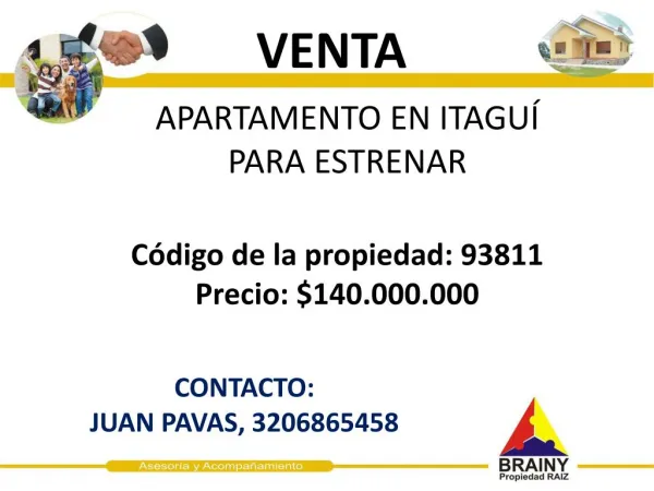 apartamento en itagu para estrenar