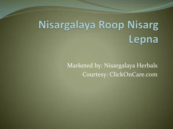 Nisargalaya Face Cream Online in India