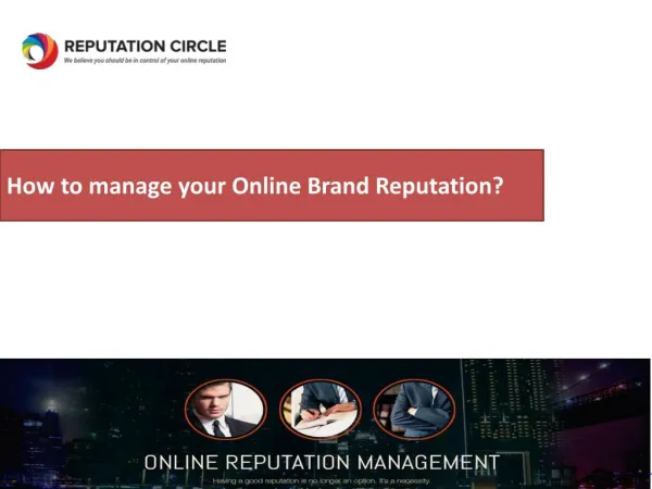How to manage your Online Brand Reputation?