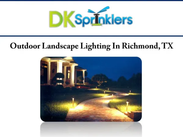 Outdoor Landscape Lighting In Richmond, TX