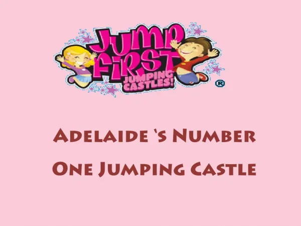 Number 1 for jumping castle hire in Adelaide