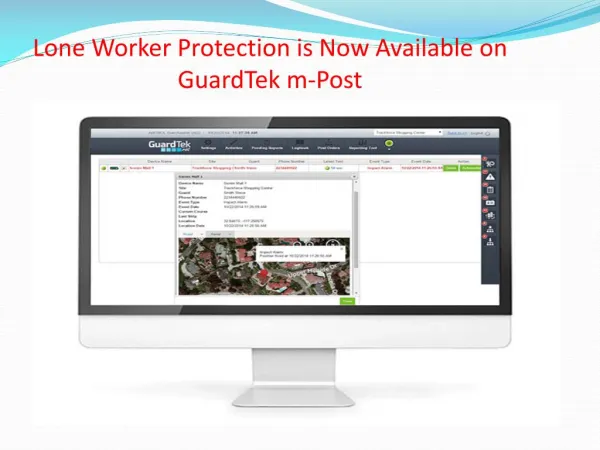 Lone Worker Protection is Now Available on GuardTek m-Post