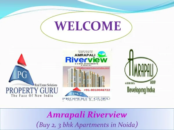 2,3 Bhk Residential Flats in Amrapali Riverview