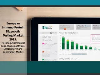 European Immunoprotein Diagnostic Testing Market 2015 - slide 1