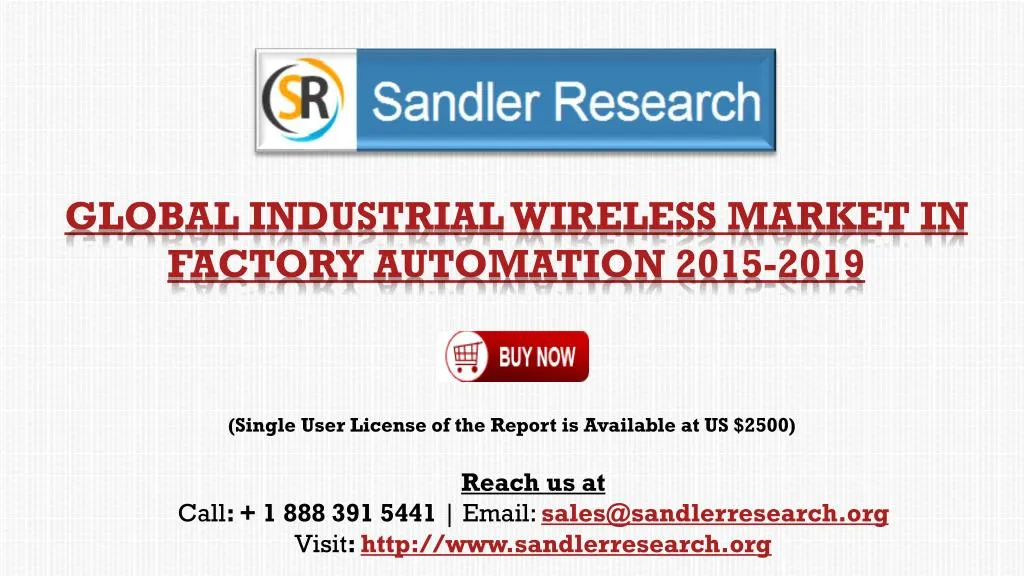 global industrial wireless market in factory automation 2015 2019