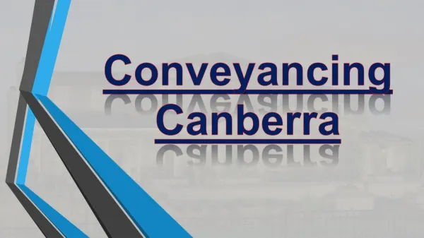 Conveyancing Canberra