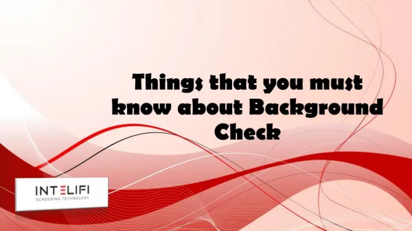 Things that you must know about Background Check