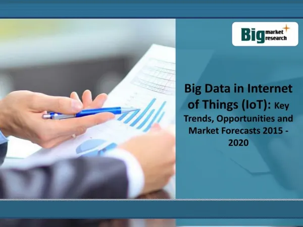 Big Data in IoT Market Forecast 2015 - 2020