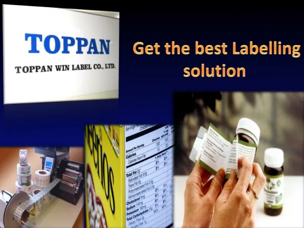 Get the best Labelling solution.