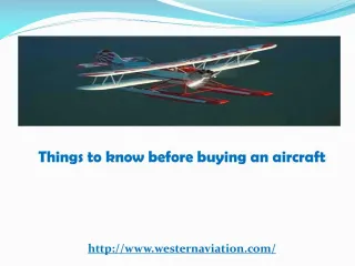 Things to know before buying an aircraft - slide 1