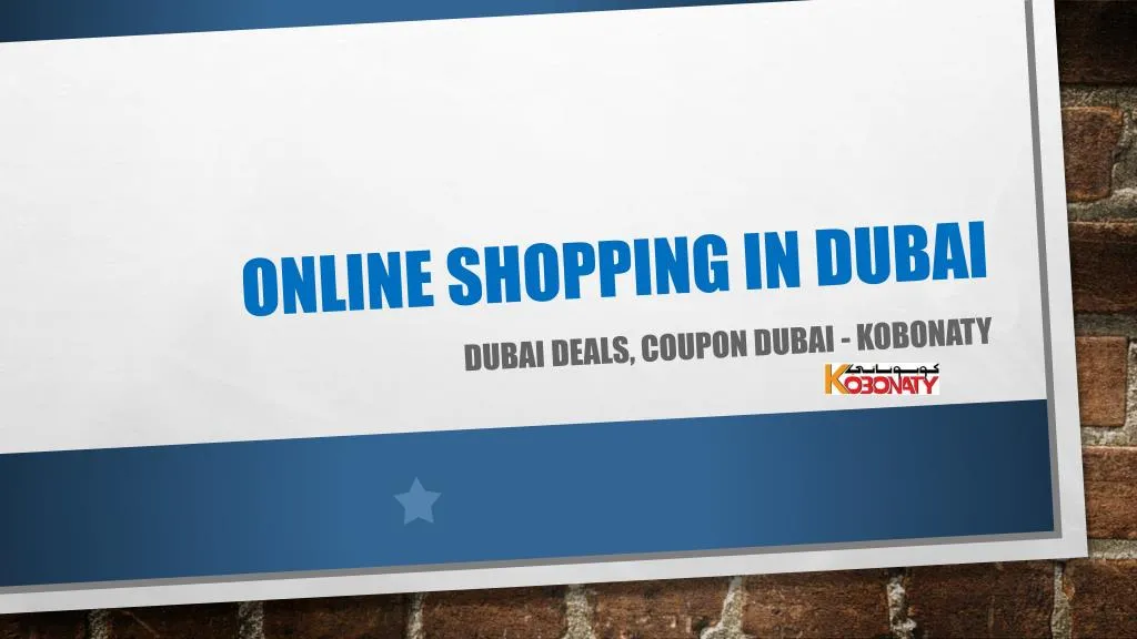 online shopping in dubai