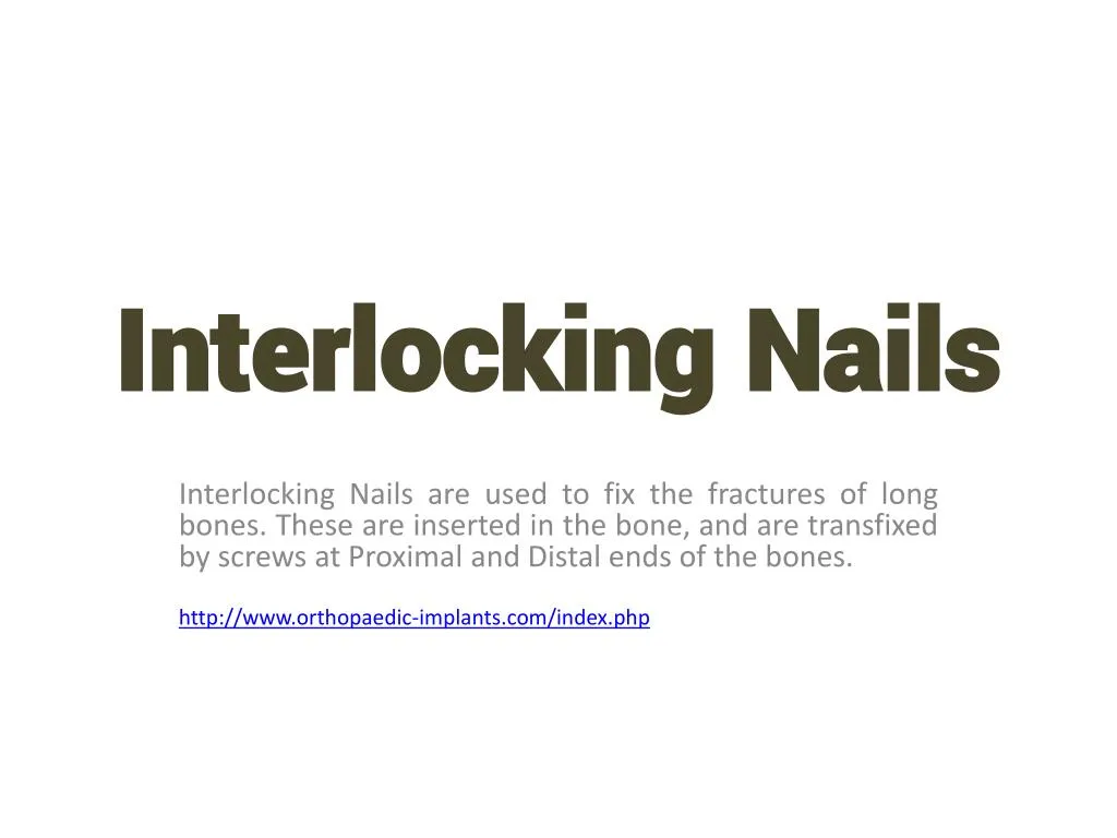 interlocking nails