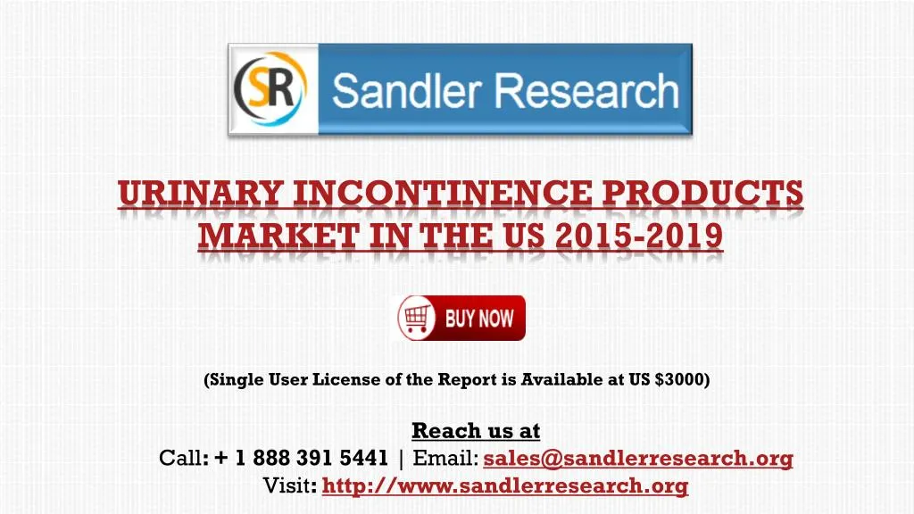 urinary incontinence products market in the us 2015 2019